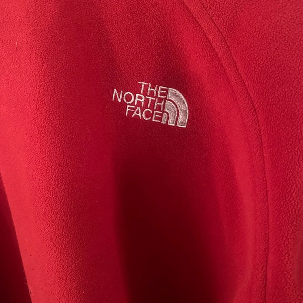 The North Face Vibrant Red Fleece Soft Shell‎ jacket men’s size large